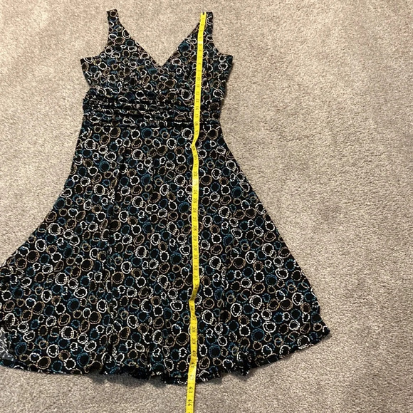 Karin Stevens black patterned sleeveless dress 8 - Picture 14 of 15